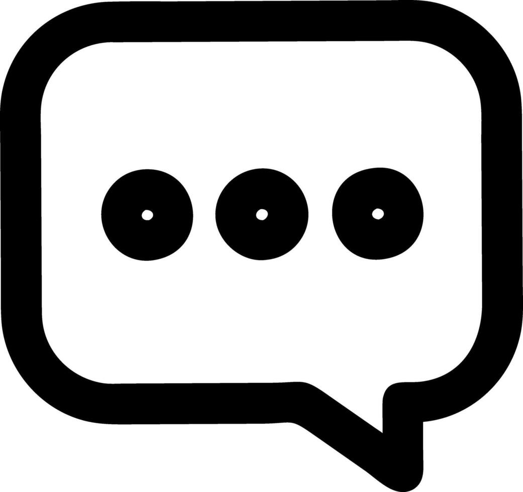 comments black fill icon vector