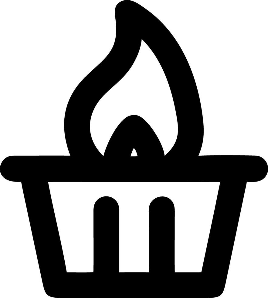 dumpster black fill icon vector