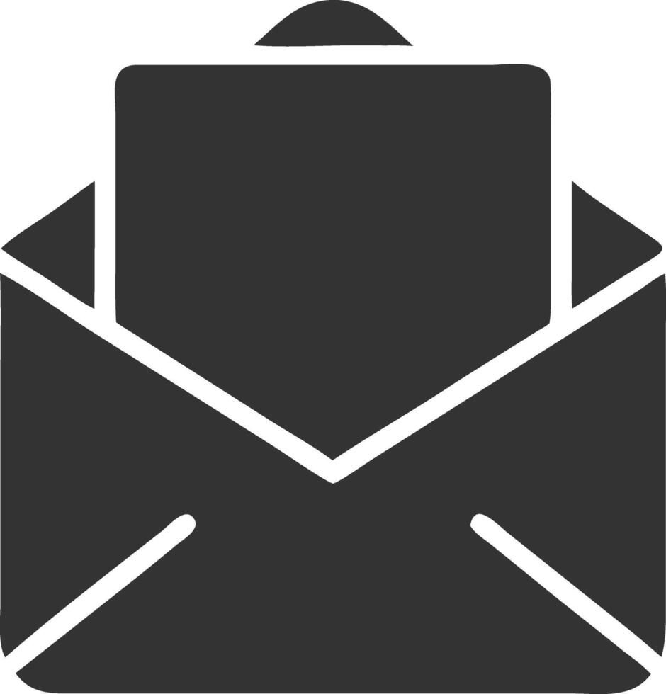 envelopes black fill icon vector