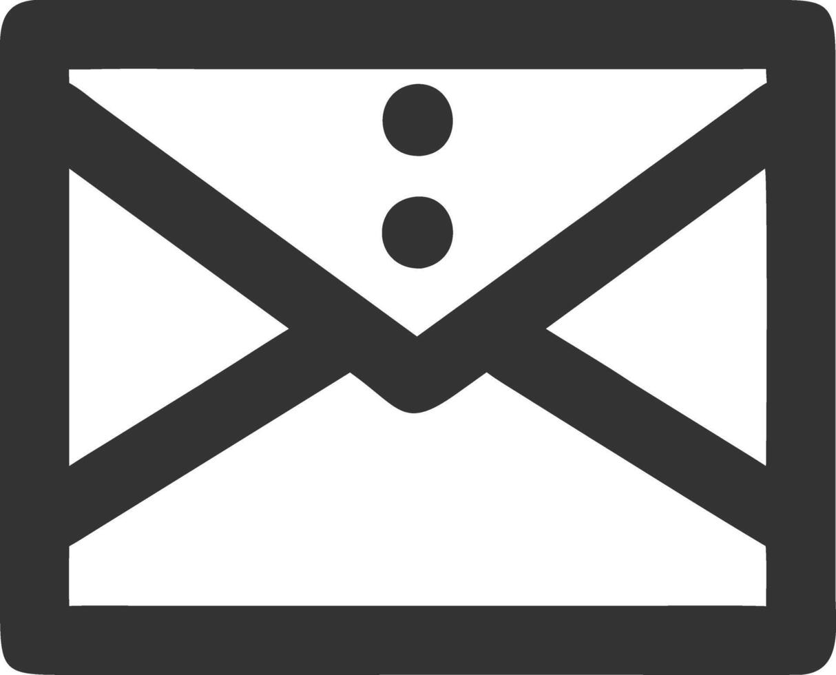 envelopes black fill icon vector