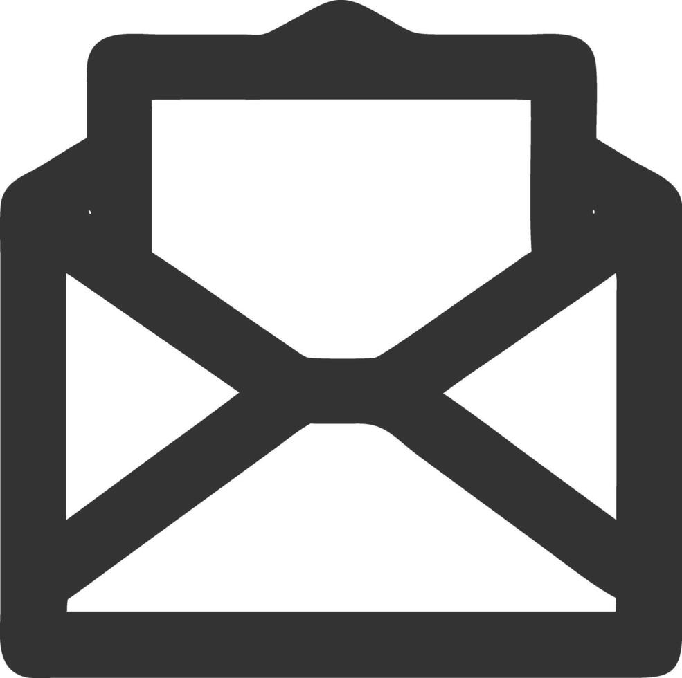 envelopes black fill icon vector