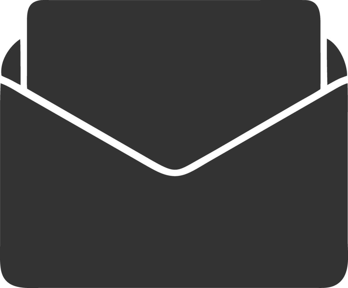 envelopes black fill icon vector