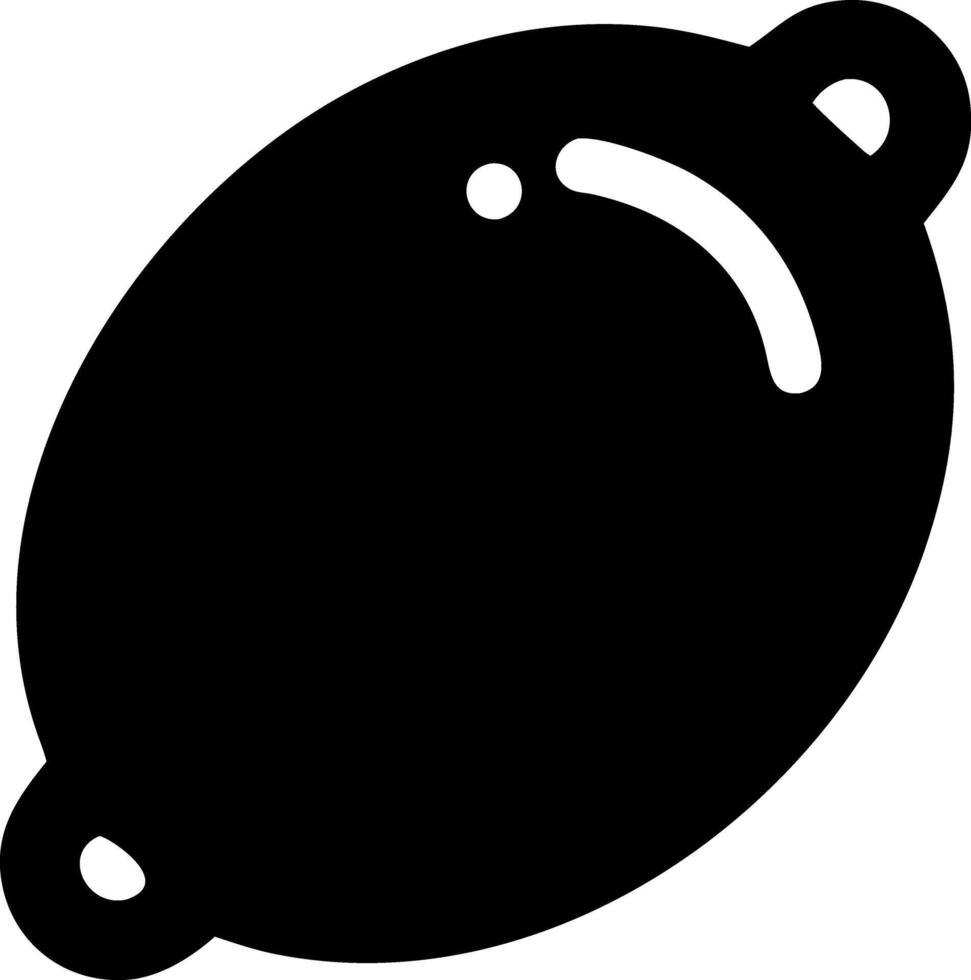 lemon black fill icon vector