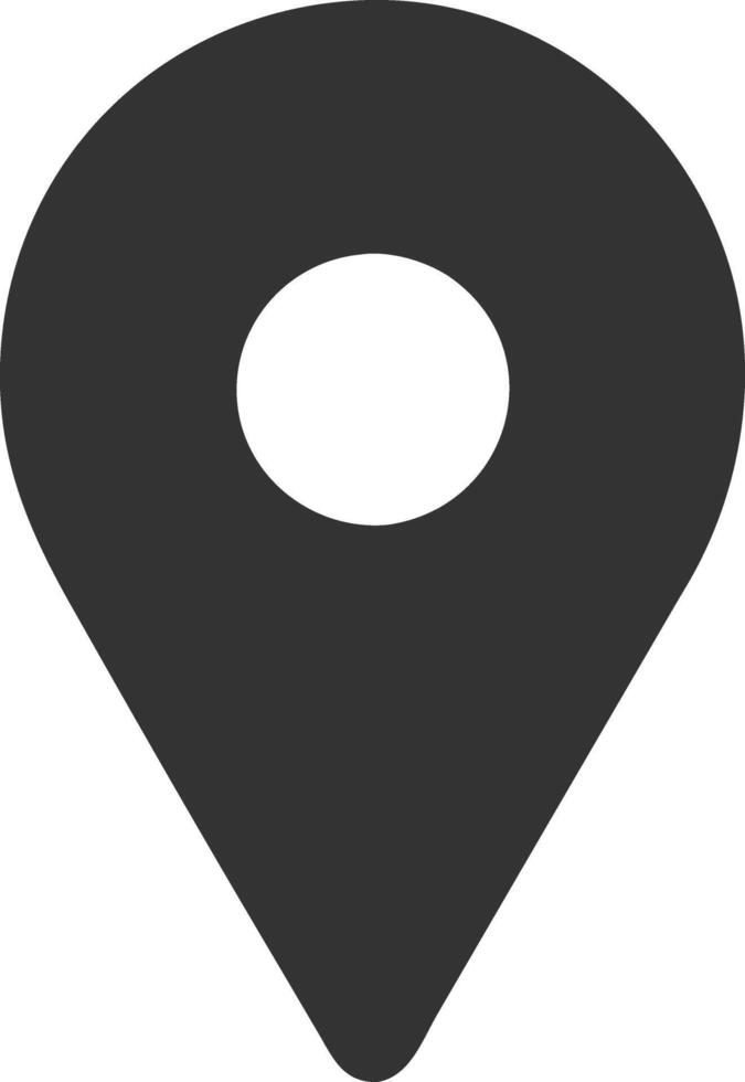 location pinblack fill icon vector