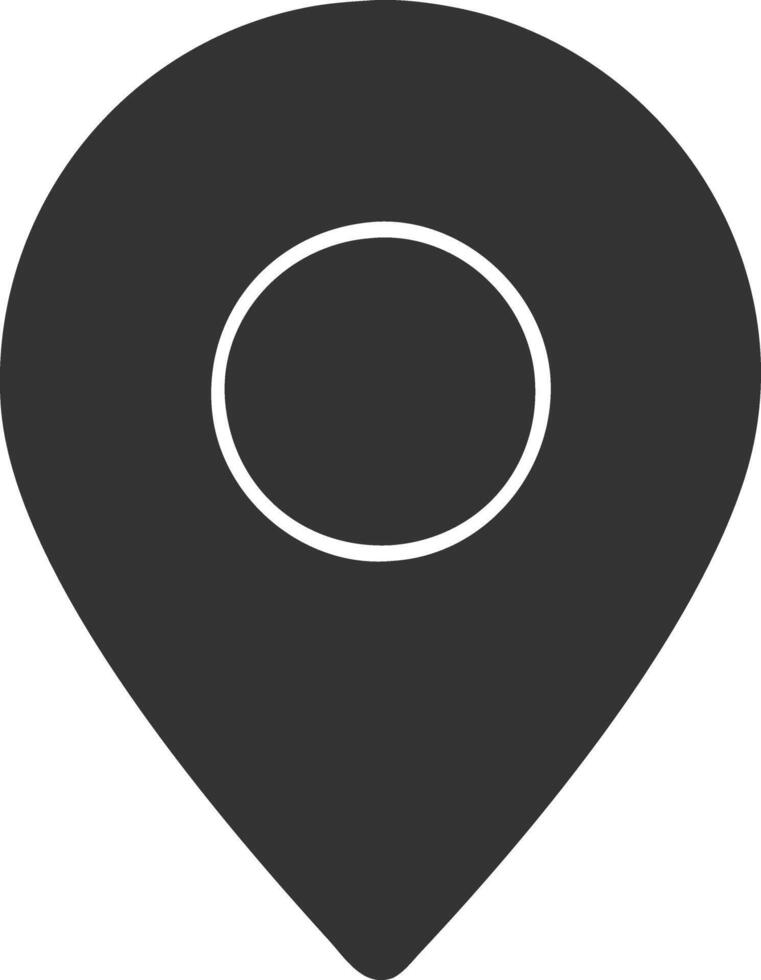 location pinblack fill icon vector