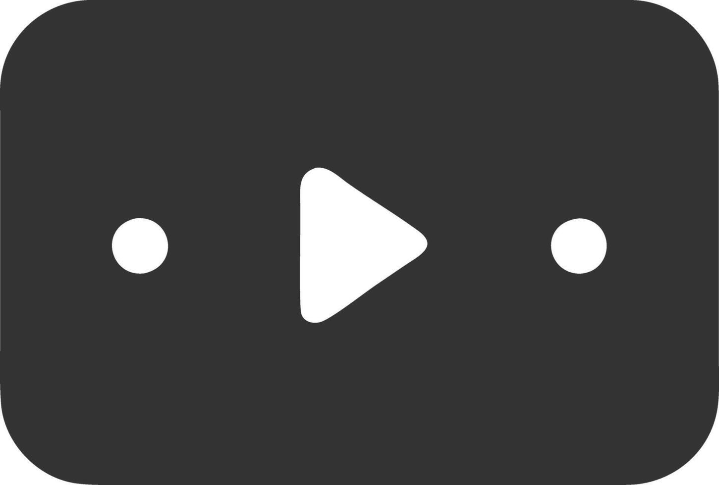 play black fill icon vector