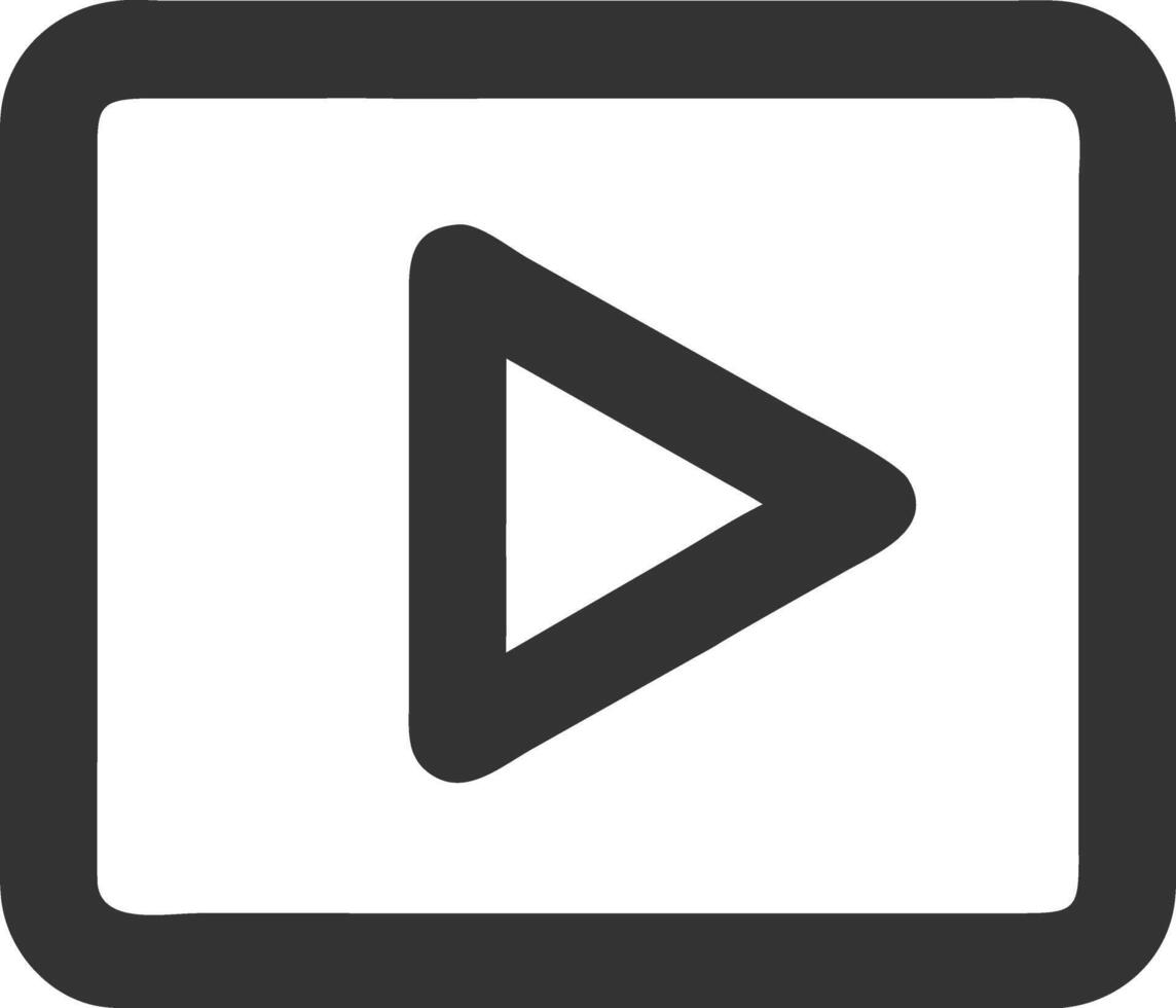 play black fill icon vector