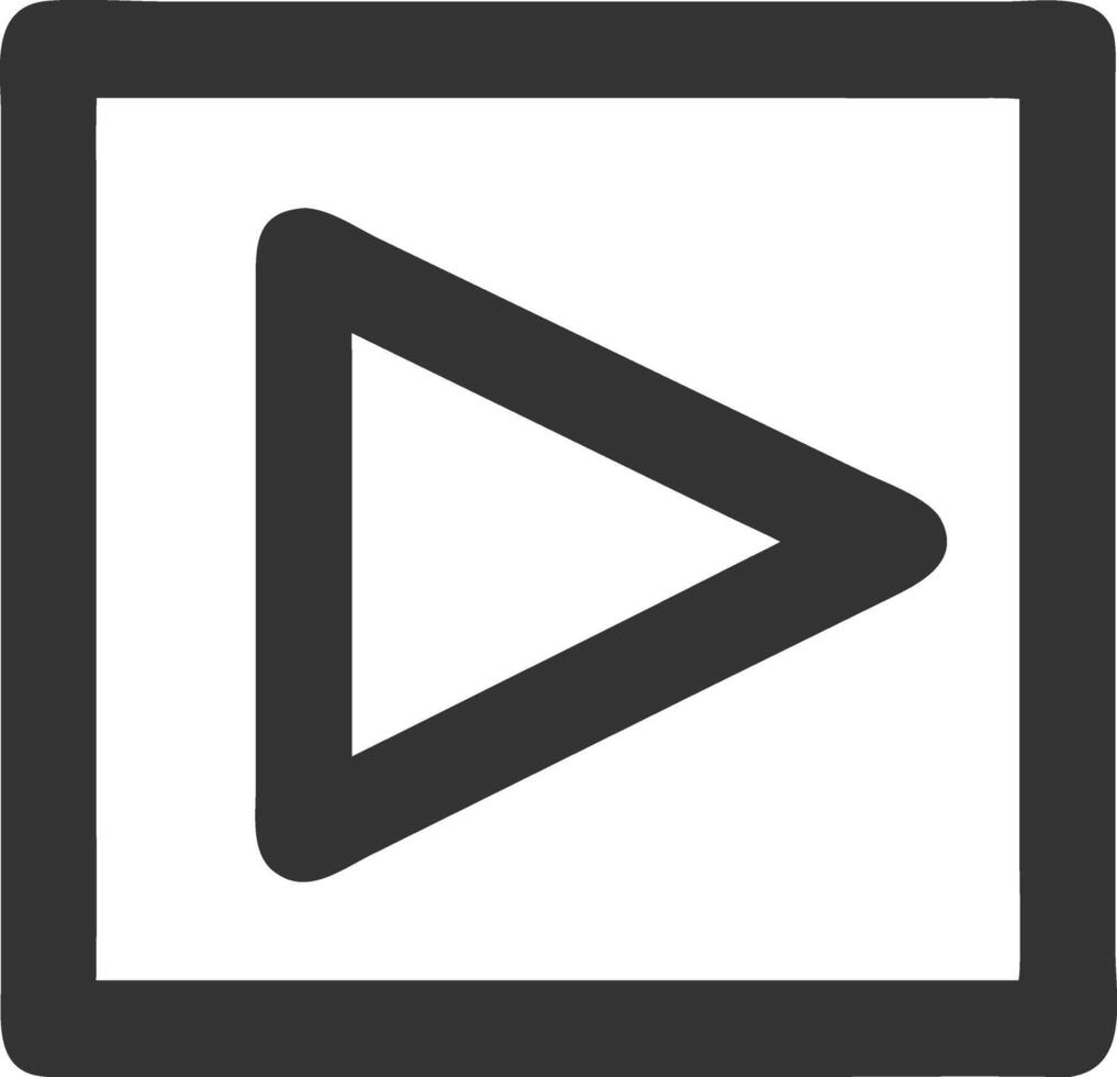 play black fill icon vector