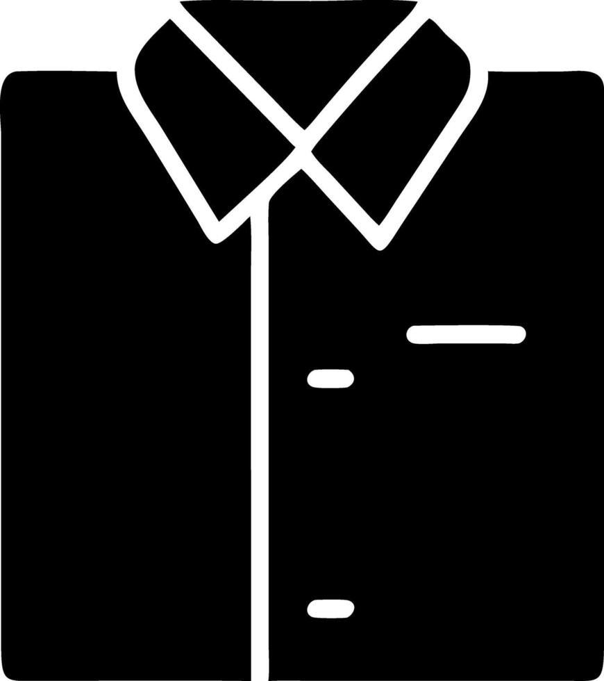 shirt black fill icon vector