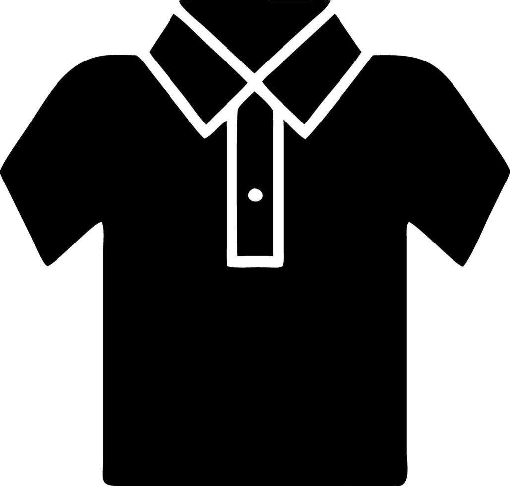 shirt black fill icon vector