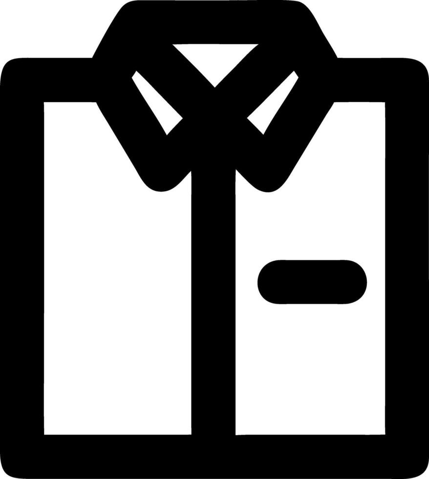 shirt black fill icon vector