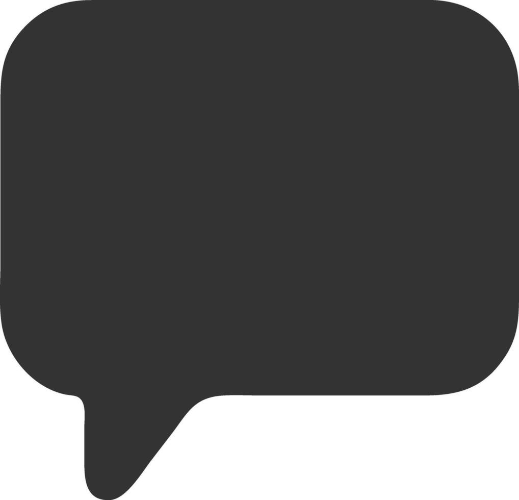 thought bubble black fill icon vector