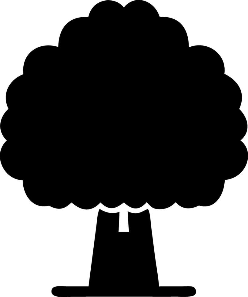 tree black fill icon vector