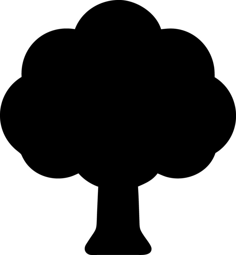 tree black fill icon vector