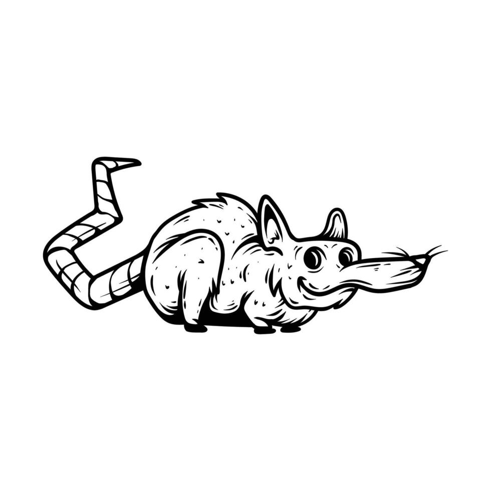 illustration of a wolf on a white background. Wild animal. vector