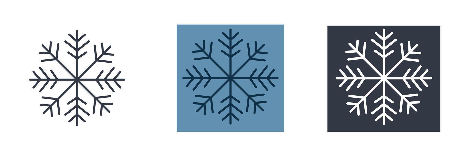 Snowflake Icon symbol illustration isolated on white background vector