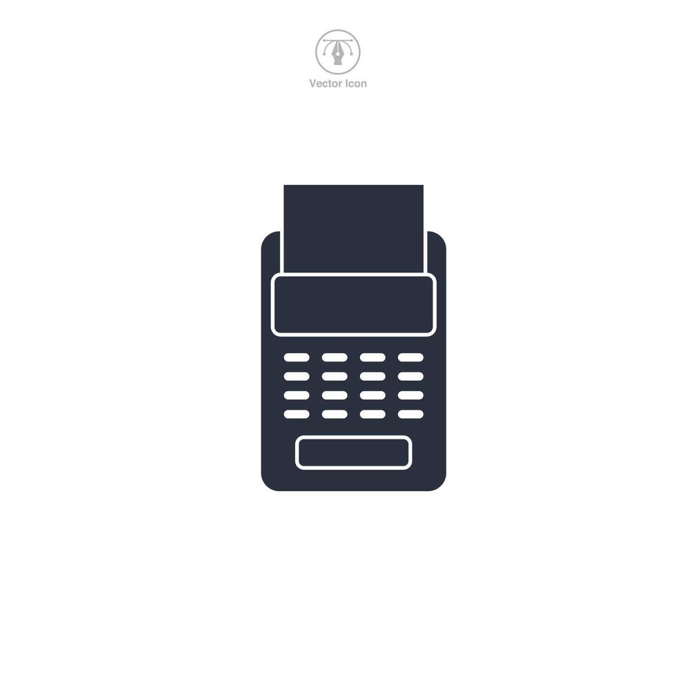 Payment Terminal Icon symbol illustration isolated on white background vector