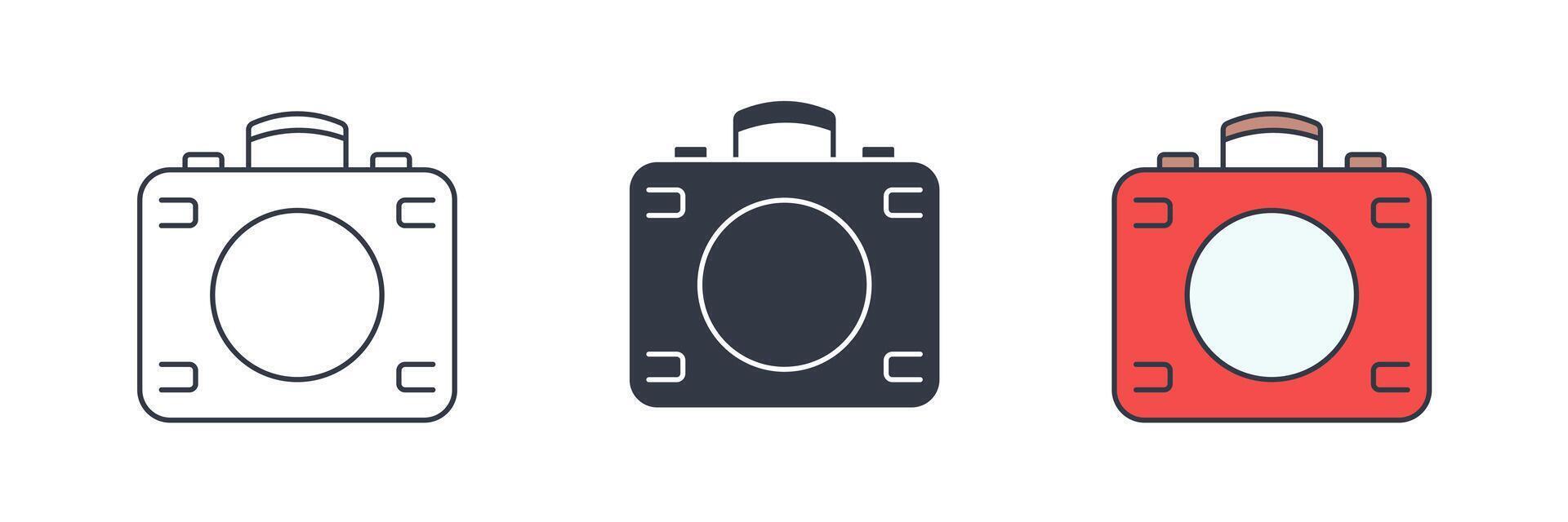 First Aid Kit Icon symbol illustration isolated on white background vector