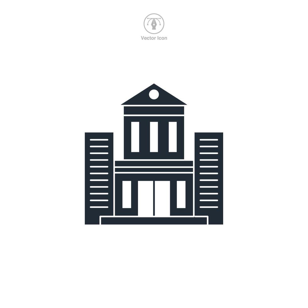 Building Icon symbol illustration isolated on white background vector