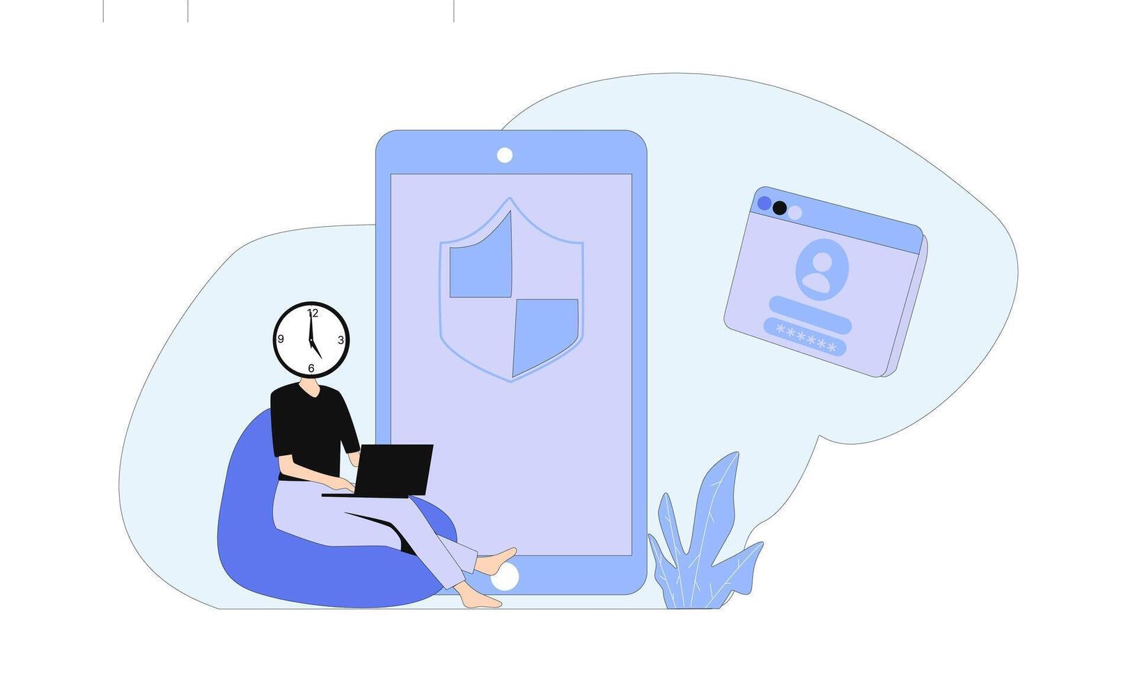 a woman who wants to come in and register vector