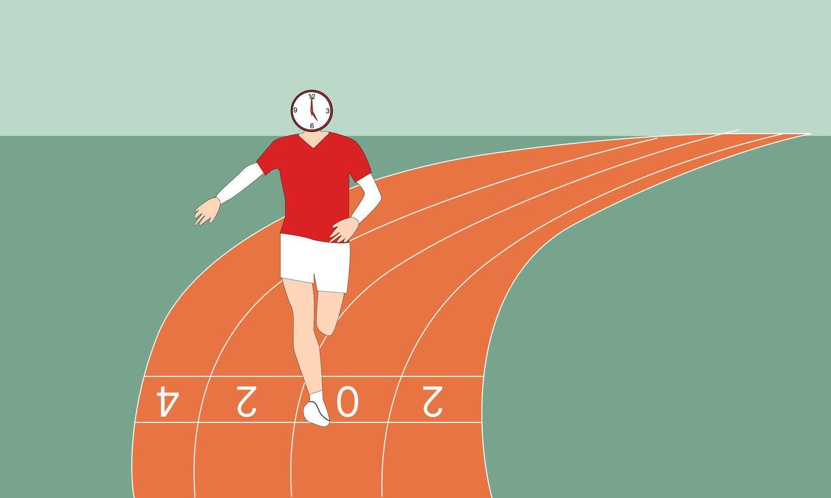 running competition man vector