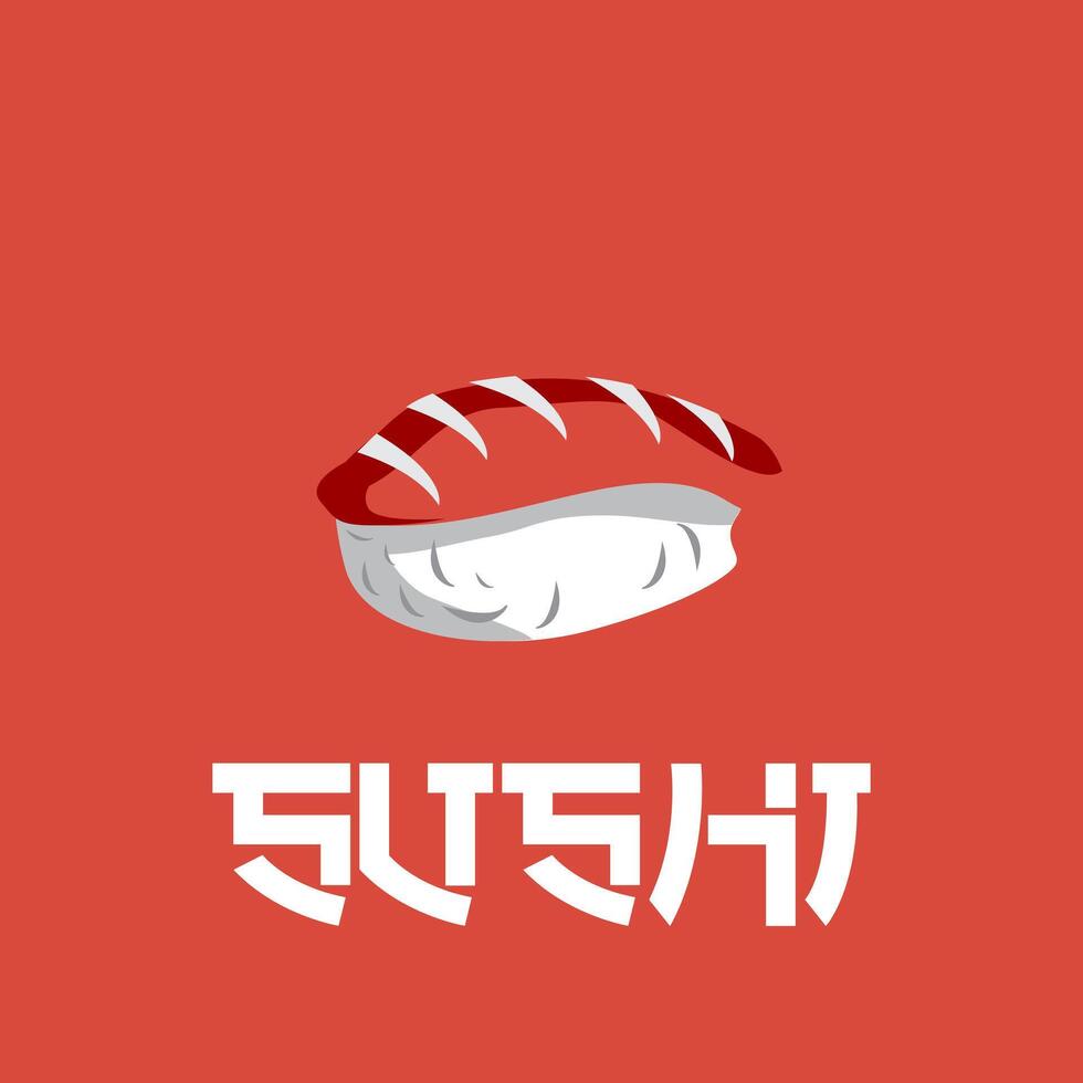 sushi food logo vector