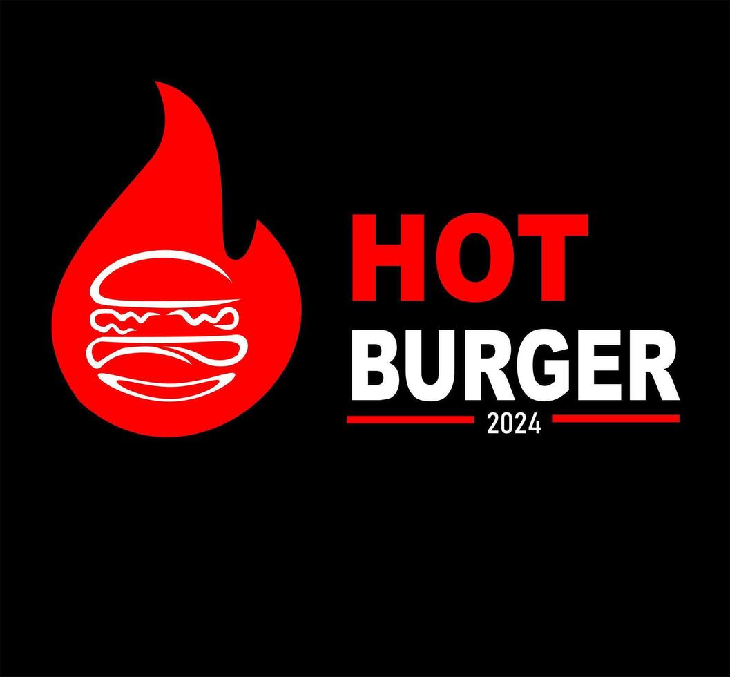 burger restaurant logo vector