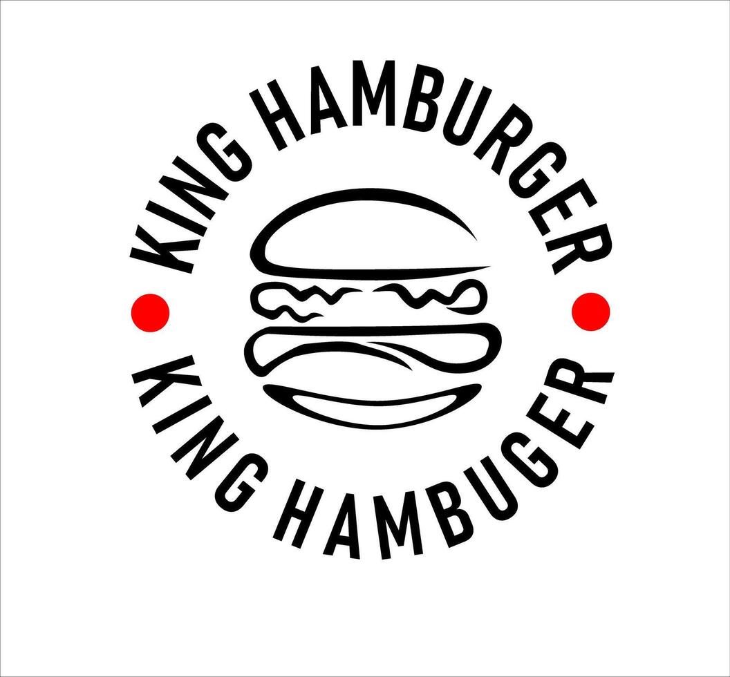 burger restaurant logo vector
