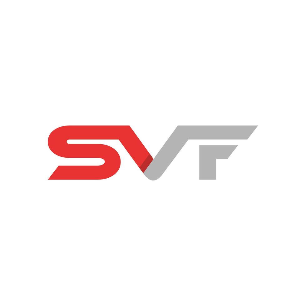 Initial SVF Geometric Business Simple Modern Creative Design Logo vector