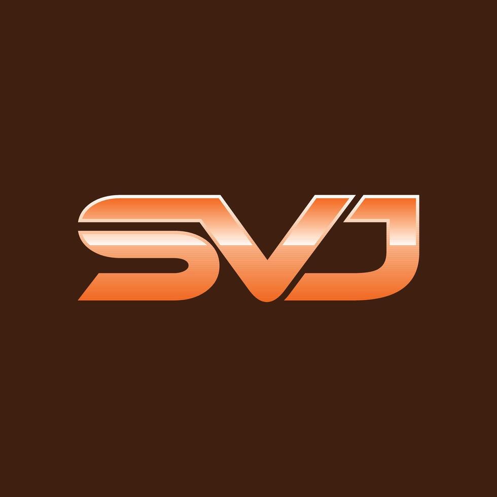 Letter SVJ Geometric Modern Business Creative Design Logo vector