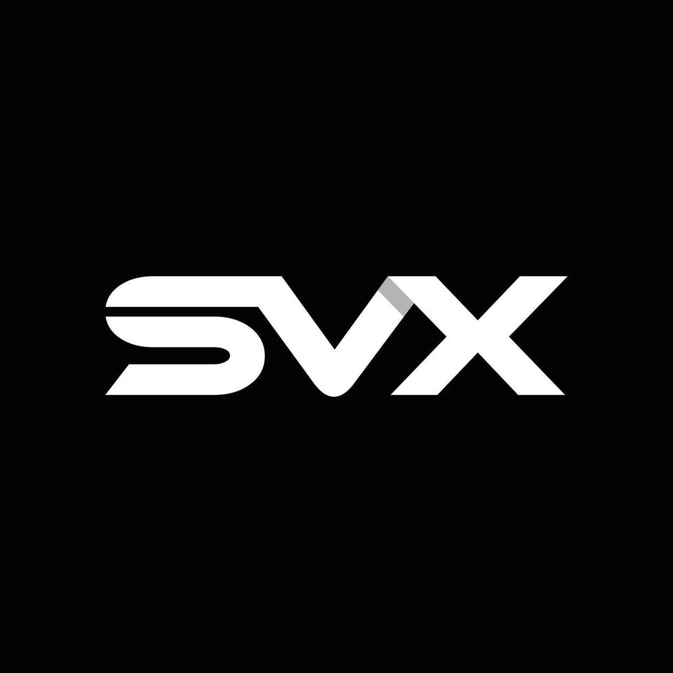 Geometric Initial SVX Monogram Business Simple Logo vector