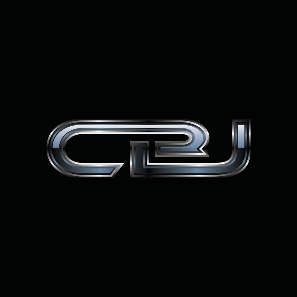 Modern Geometric Initial CBJ Technology Creative Design Template Logo vector