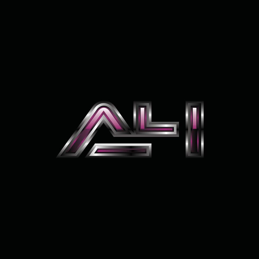 Letter AH Modern Business Technology Simple Creative Design Logo vector