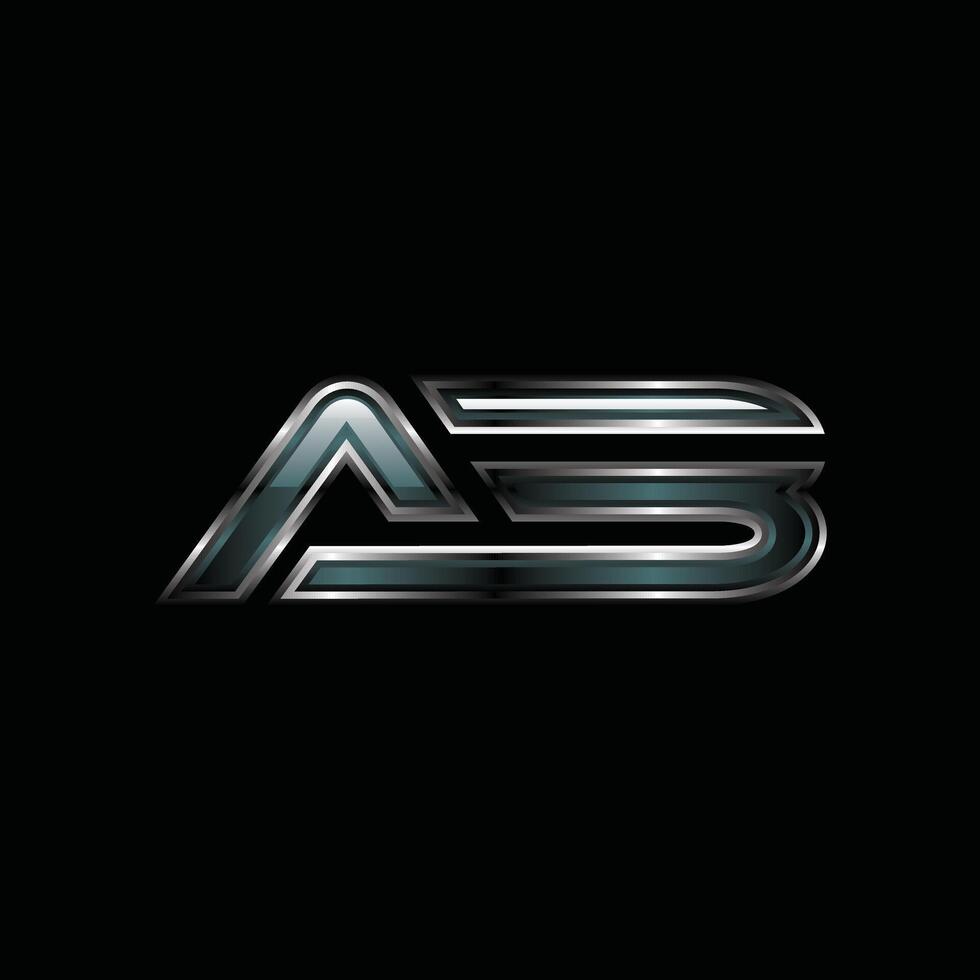 Initial AB Cool Modern Technology Creative Business Simple Design Logo vector
