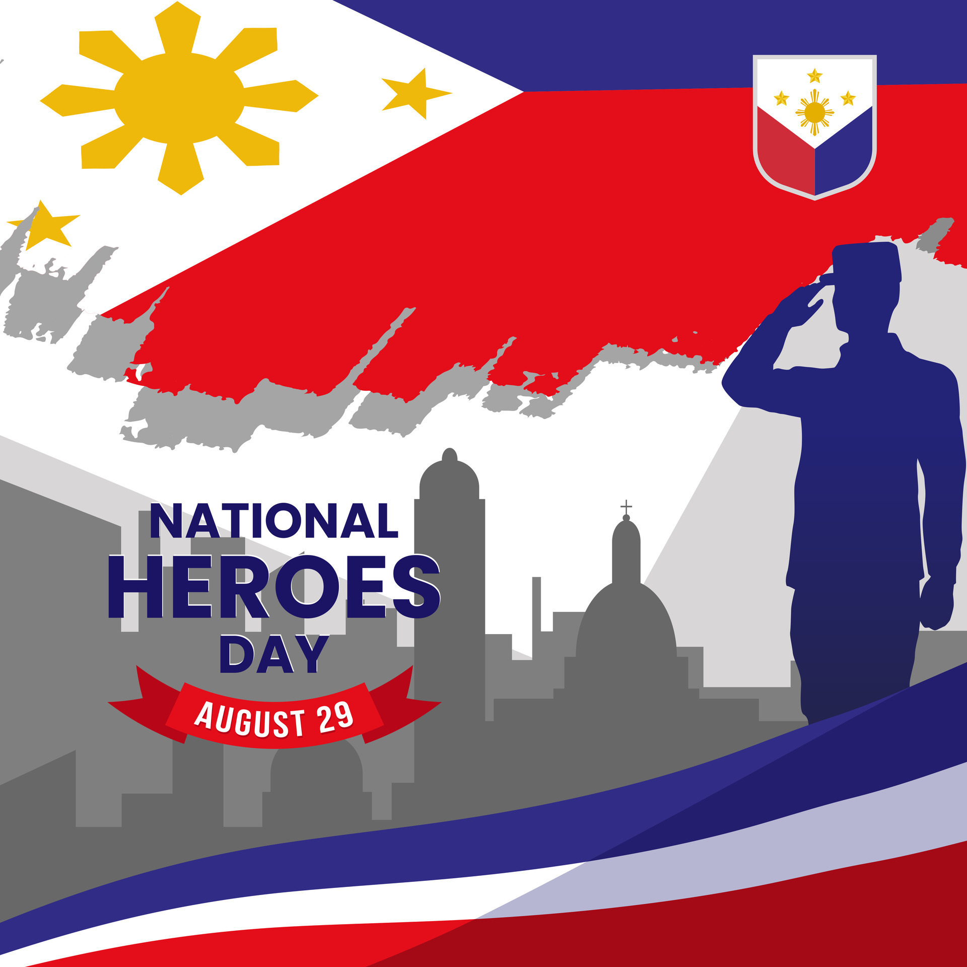 Happy Philippines National Heroes Day 29 August 47823521 Vector Art at