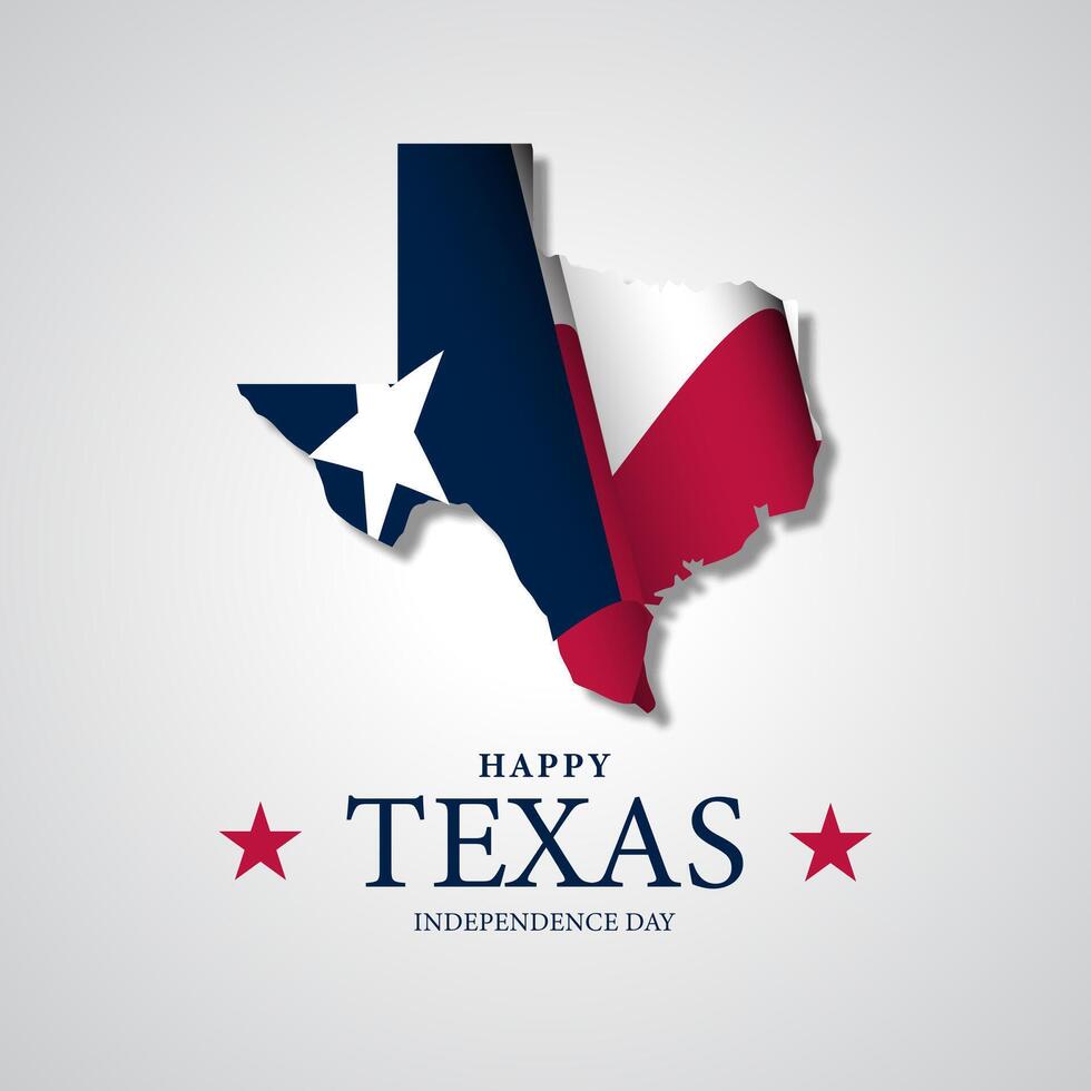 Texas Independence Day Background illustration vector