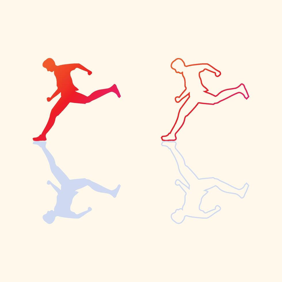 Sport logo and Sports icon design symbol people illustration vector