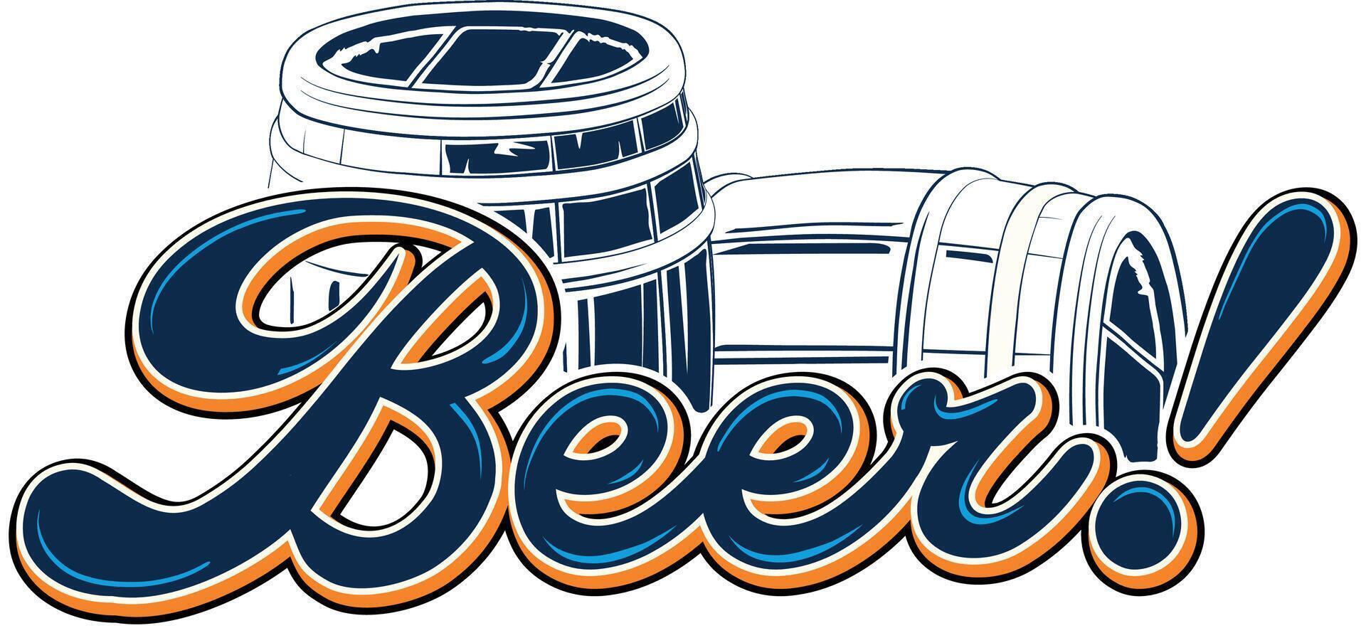 the beer barrel vector