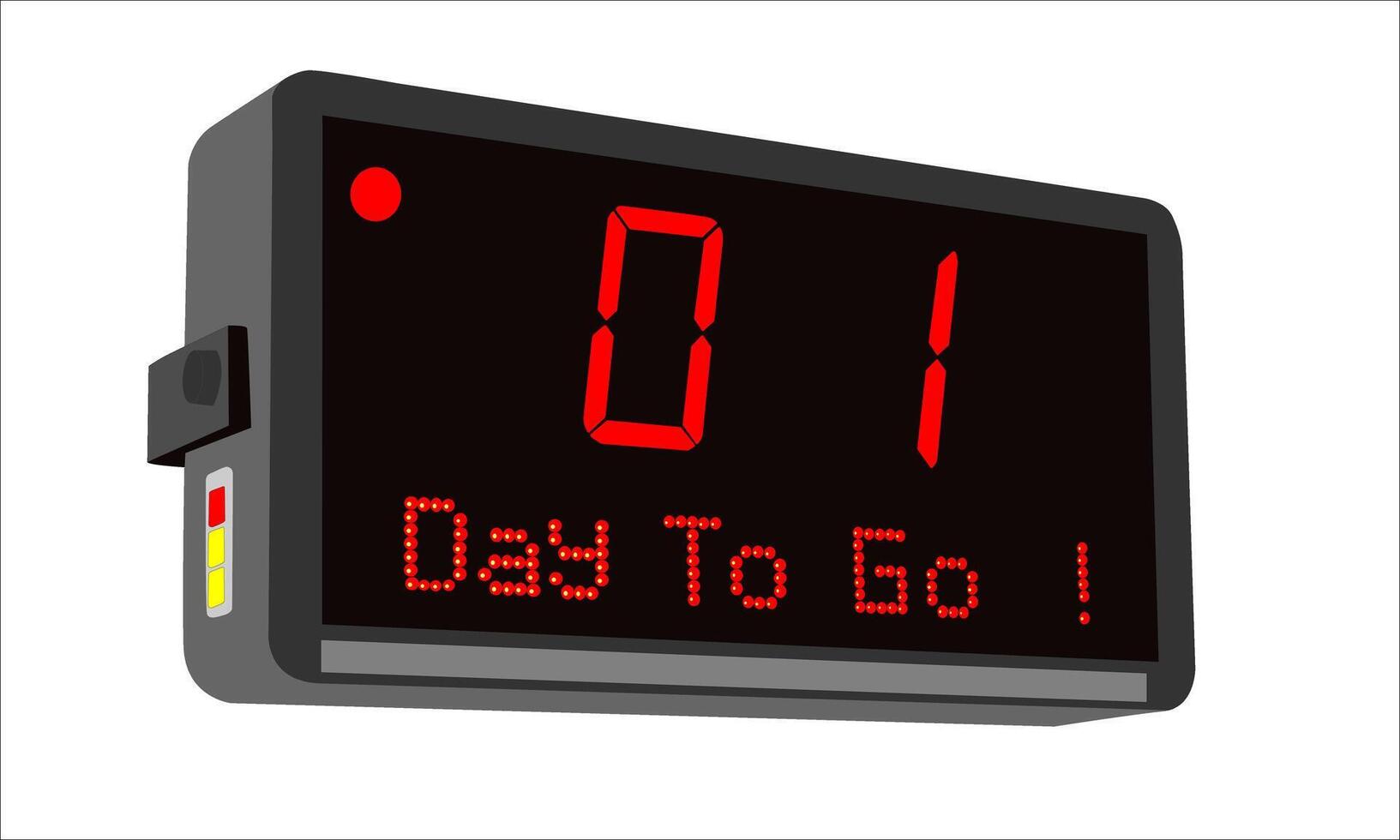 01 days to go, Number days to go countdown illustration template design and icon design vector