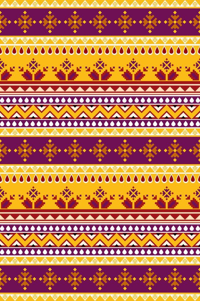 tribal pattern. colorful tribal pattern design. tribal ethnic geometric pattern on black background. design for background, wallpaper, fabric, clothes, wrapping, embroidery, carpet, decor, textile vector