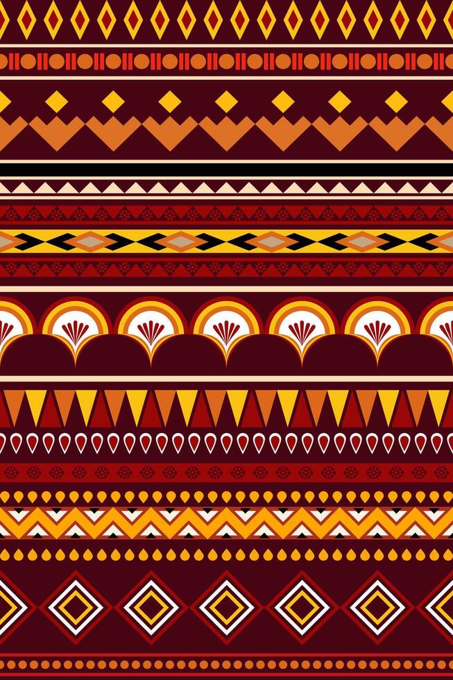 tribal pattern. colorful tribal pattern design. tribal ethnic geometric pattern on black background. design for background, wallpaper, fabric, clothes, wrapping, embroidery, carpet, decor, textile vector