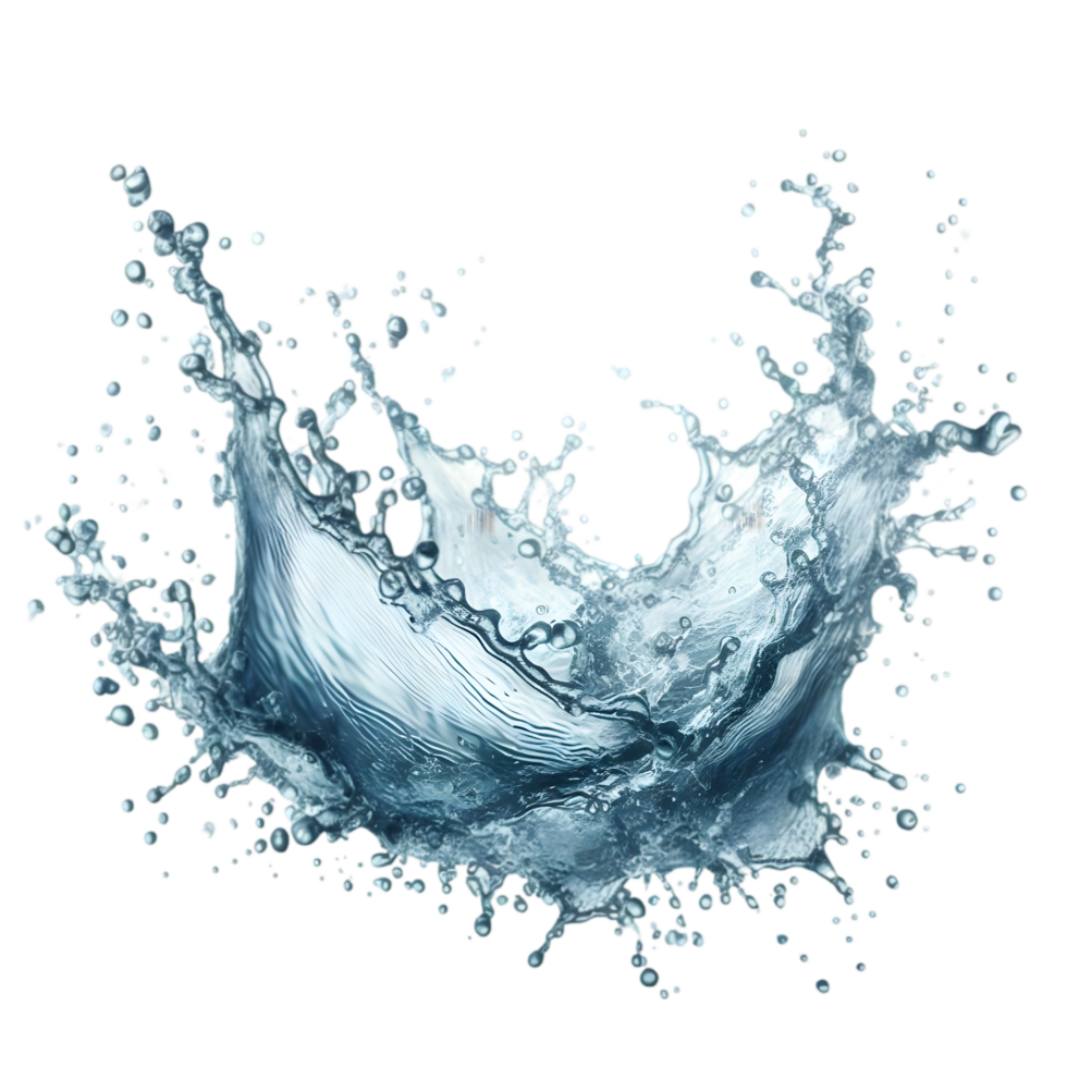 Water splash isolated from background png