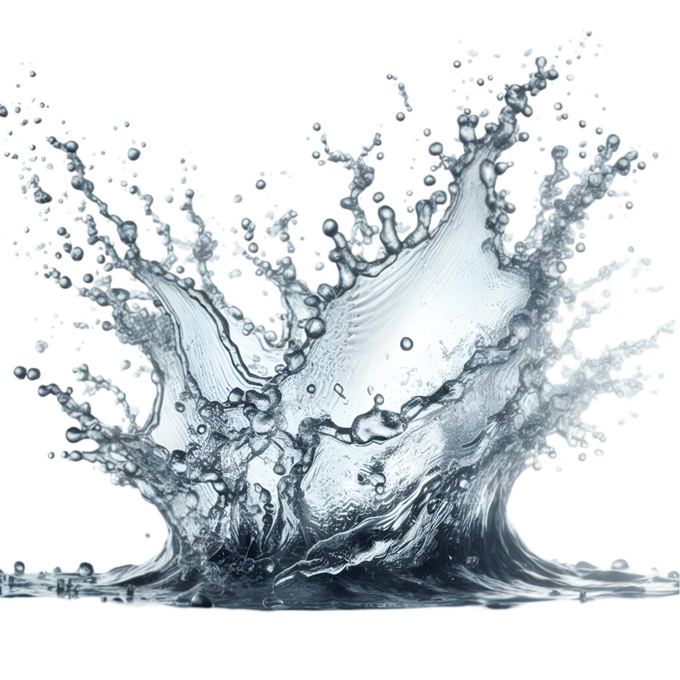 Water splash isolated from background png