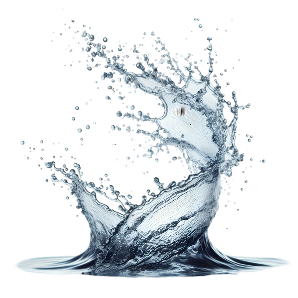 Water splash isolated from background png