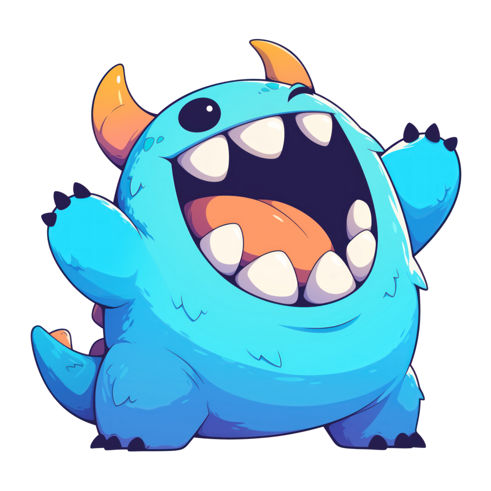 Little monster laughed out loud png