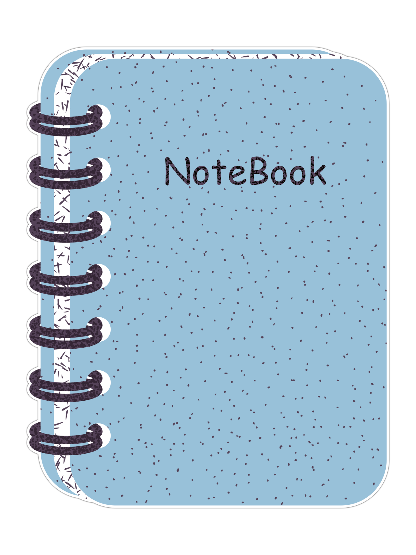 A Notebook Transparent Background In A Speckle Spray Paint Art Style A Notebook Transparent Background In A Speckle Spray Paint Art Style