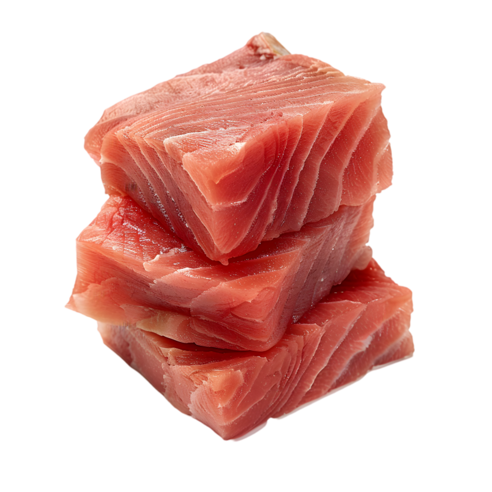 Tuna steaks isolated on a transparent background png