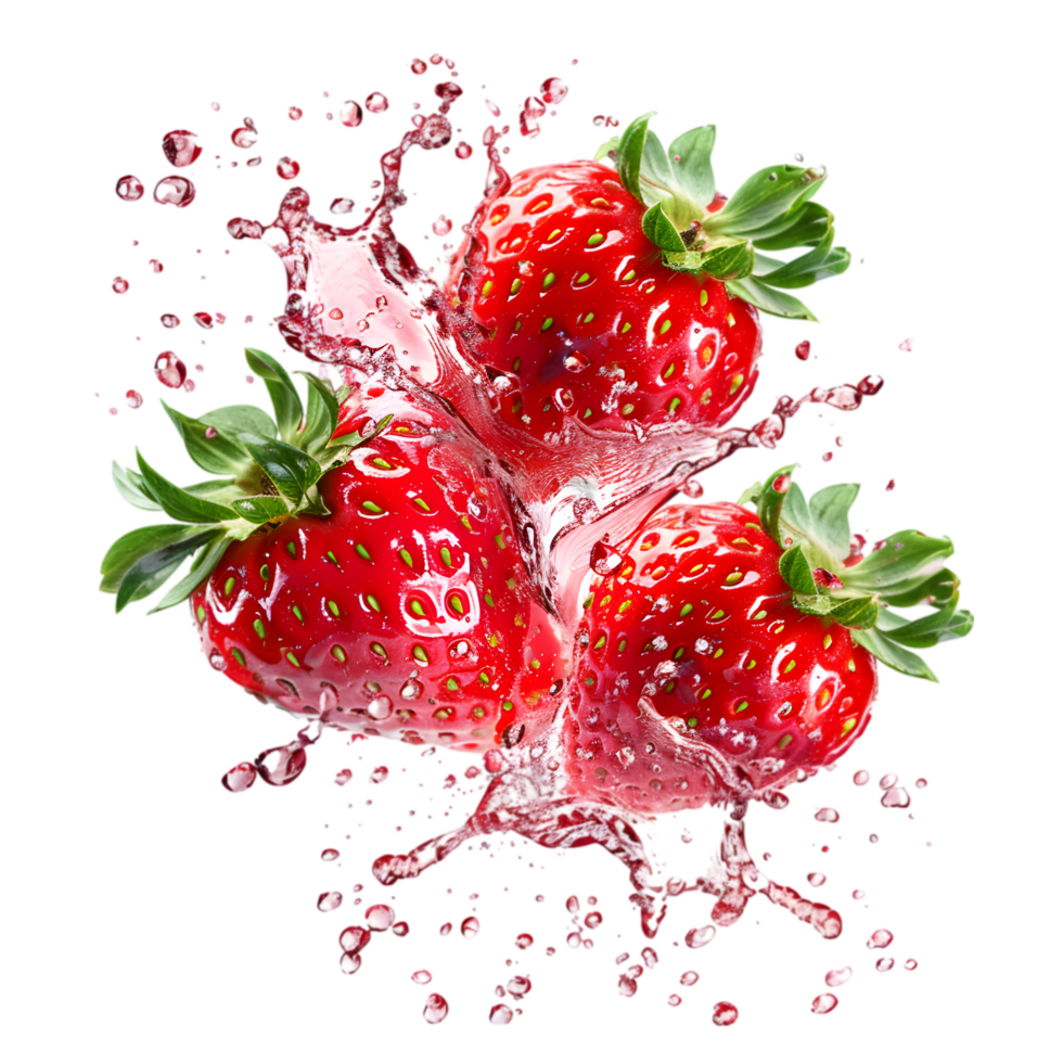 Fresh vegetables with water splash isolated on a transparent background png