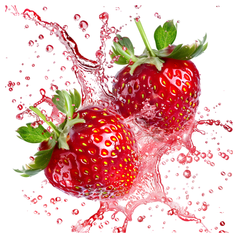 Fresh vegetables with water splash isolated on a transparent background png