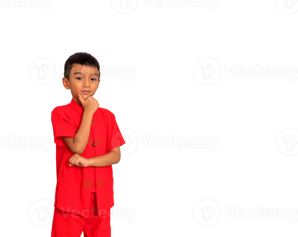 little boy child in red chinese dress, style and fashion ideas for children. chinese new year png